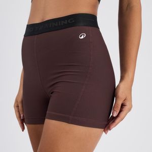 Shorts Feminino de Treino Slim 500 Domyos Preta Marrom