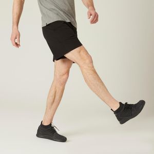 Shorts Masculino de Pilates de Algodão Domyos Preto