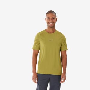 Camiseta Masculina Trilha Trekking MH 500 Quechua Caqui