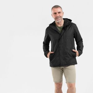 Jaqueta Masculina Trilha 500 Impermeável Quechua Preto