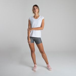 Camiseta feminina de Treino Respi 100 Domyos Branca