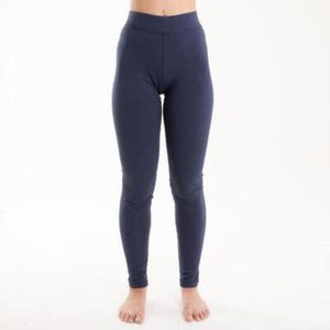 Legging Salto Feminina de Ginástica em Algodão Azul-marinho