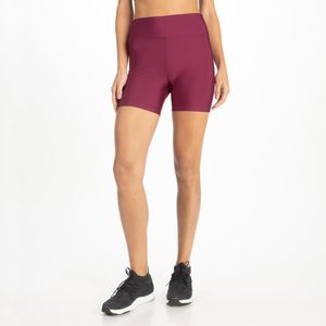 Shorts Feminino de Treino Slim 100 Domyos Bordo
