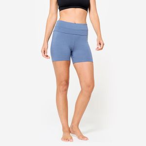 Shorts Feminino de Yoga Suave Azul