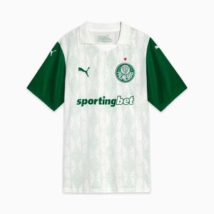 Camisa Masculina de Futebol Palmeiras Ii Away 25/26 Torcedor Puma Branca