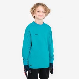 Camiseta Infantil Goleiro Futebol 100 Kipsta Turquesa