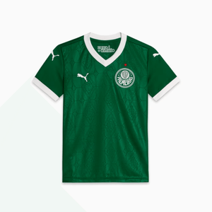 Camisa Infantil de Futebol Palmeiras I Home 25/26 Torcedor Puma Verde