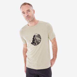Camiseta Masculina Trilha Trekking MH 500 Quechua Bege