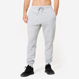 Calça Masculina de Treino Slim 500 Domyos Cinza