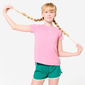 Camiseta Infantil Ginástica S500 Domyos Rosa