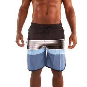 Bermuda Masculina de Surf Bolso com Zíper e Cintura Elástica 150 Olaian Listrado