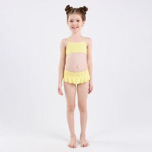 Top de Biquíni de Surf Costas Cruzadas Tribord Azul Amarelo