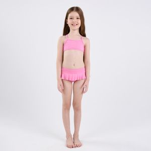 Top de Biquíni de Surf Costas Cruzadas Tribord Azul Rosa