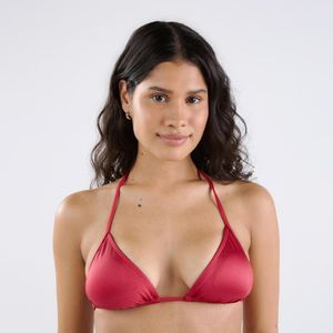 Top Biquíni de Surf 500 Tribord Vermelho
