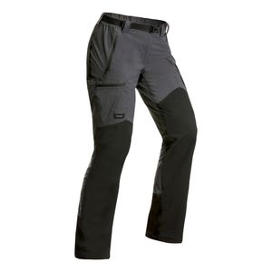 Calça Feminina de Trekking TREK500 Forclaz Cinza