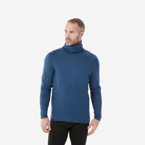 Blusa Gola Alta Masculina Segunda Pele Térmica Ski 500 Wedze Azul Marinho