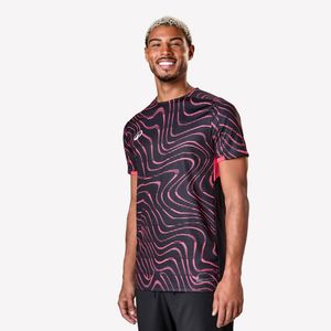 Camiseta Masculina de Futebol Viralto Damier Kipsta Preta