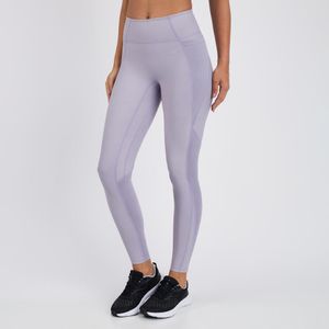 Legging Feminina de Treino 500 Performance Domyos Roxa Lilás
