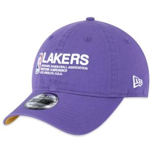 Boné New Era® de Basquete com Aba Curva 9twenty Lakers