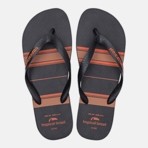 Chinelo Masculino de Surf Tropical Brasil Preto