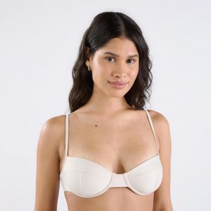 Top Biquíni de Surf Taça 500 Tribord Bege