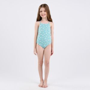 Maiô Infantil de Surf Cross-Back Tribord Azul