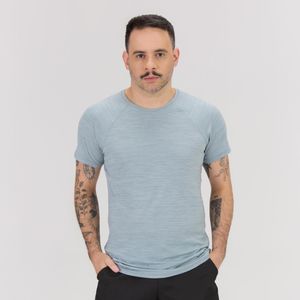 Camiseta Mesclada Masculina de Treino 510 Domyos Azul