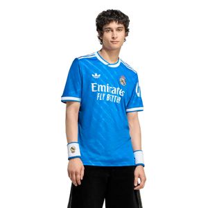 Camisa de Futebol Masculina 3 Real Madrid 25/26 Adidas Azul