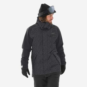 Jaqueta Masculina Ski 100 Impermeável Térmica Pista Neve Preto