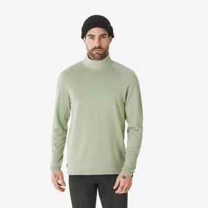Blusa Segunda Pele Masculina Ski 500 Gola Alta Térmica Cinza Wedze