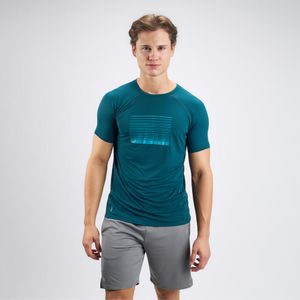 Camiseta Masculina de Treino Slim Fit Domyos Verde