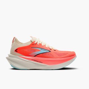 Tênis Feminino de Corrida Hyperion Max 3 Brooks Laranja Bege