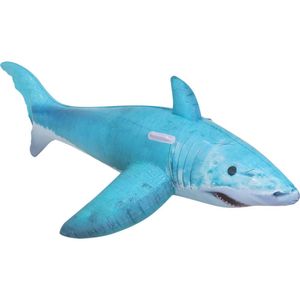 Boia Inflável Infantil de Natação Tubarão Realista Bel Azul