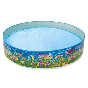 Piscina Semirrígida Vida Marinha 1.000L Bel Azul