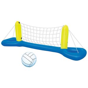 Centro de Jogos Inflável de Vôlei com Rede 2,52m x 64cm e 1 Bola Bel Azul