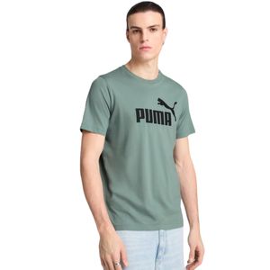 Camiseta Masculina de Algodão Logo Puma Verde