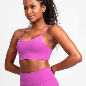 Top Feminino de Treino Essentials Suporte Leve Adidas Roxo