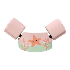 Colete Infantil de Natação Star Print com Alça Ajustável Nash Rosa