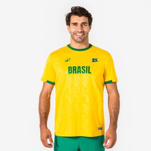 Camisa Adulto de Futebol Torcedor do Brasil Kipsta Amarela