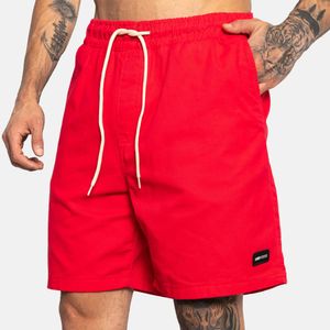 Bermuda Masculina de Surf Twill 100 HD Vermelha