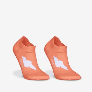 Conjunto de 2 Pares de Meias de Corrida 500 Kiprun Laranja