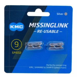 Conector de Corrente de Bicicleta 9 Velocidades KMC (2 Unidades)