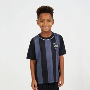 Camisa Infantil de Futebol Botafogo Intenso Braziline Preta