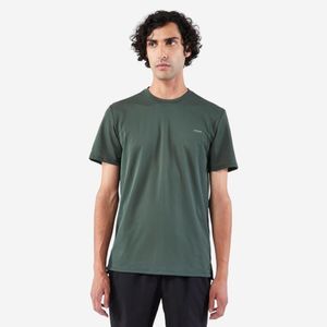 Camiseta Masculina de Corrida Run 500 Dry Kiprun Verde Escuro