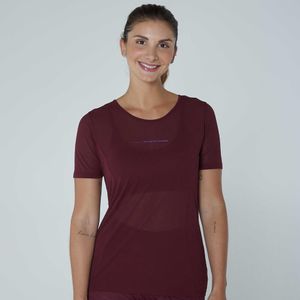 Camiseta Feminina de Treino Light 500 Domyos Bordô