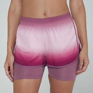 Shorts Feminino de Treino 2 em 1 Domyos Vermelho