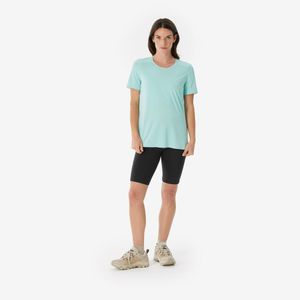 Camiseta Feminina para Trilha MH500 Quechua Azul