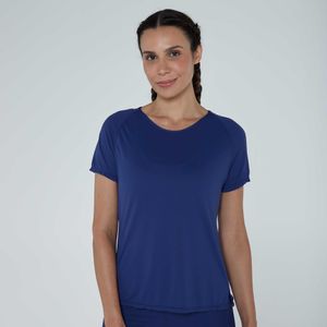 Camiseta Feminina de Treino New Crepo 500 Domyos Azul