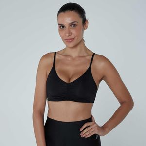 Top Feminino Fit Sunny Metall Domyos Preto [8982728]